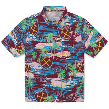 West Ham United Flamingo Retreat 2026 Hawaiian Shirt – Moonbestprint