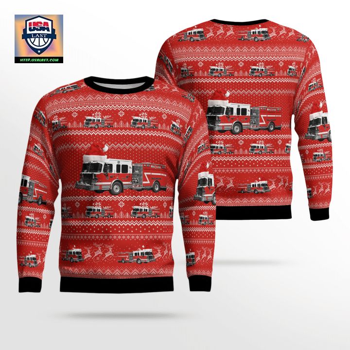 West Nyack New York West-Nyack Fire-Department Christmas Sweater 3D ? Usalast