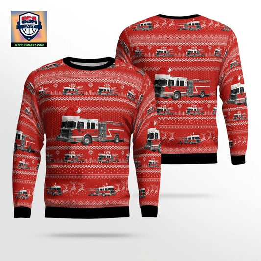West Nyack New York West-Nyack Fire-Department Christmas Sweater 3D ? Usalast