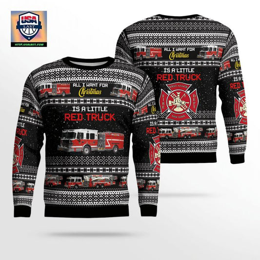 West Nyack New York West-Nyack Fire-Department Christmas Sweater 3D ? SD41 ? Usalast