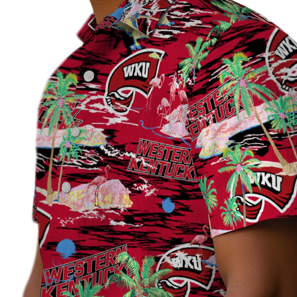 Western Kentucky Hilltoppers Flamingo Retreat 2026 Hawaiian Shirt – Moonbestprint