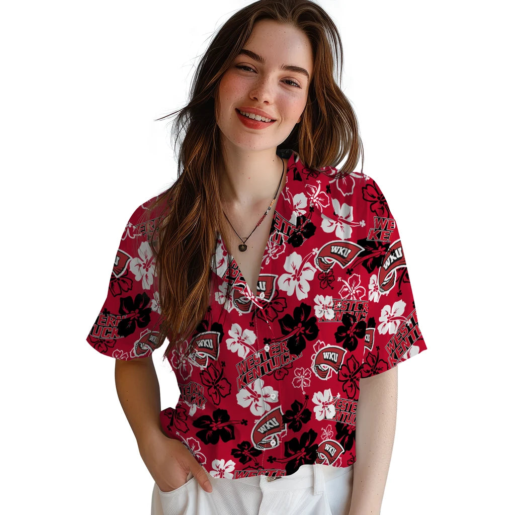 Western Kentucky Hilltoppers Hibiscus Bloom Hawaiian Shirt – Moonbestprint
