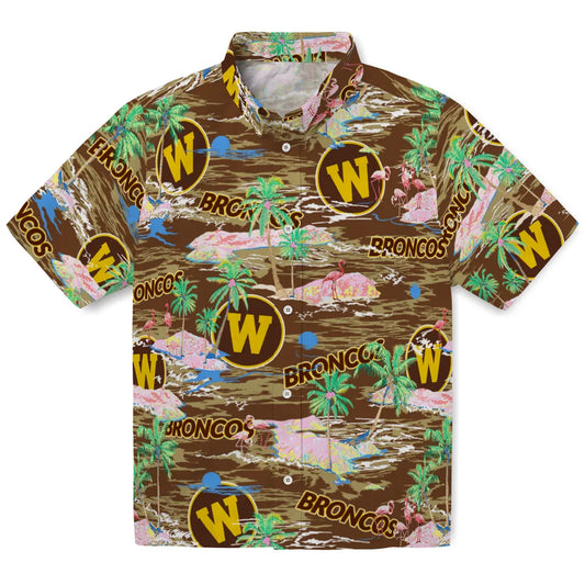 Western Michigan Broncos Flamingo Retreat 2026 Hawaiian Shirt – Moonbestprint