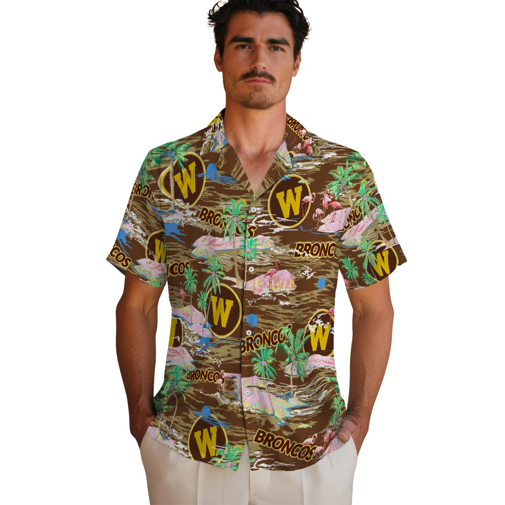 Western Michigan Broncos Flamingo Retreat 2026 Hawaiian Shirt – Moonbestprint