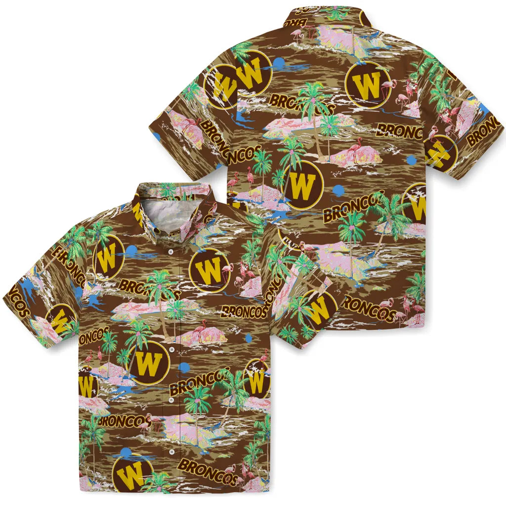 Western Michigan Broncos Flamingo Retreat 2026 Hawaiian Shirt – Moonbestprint