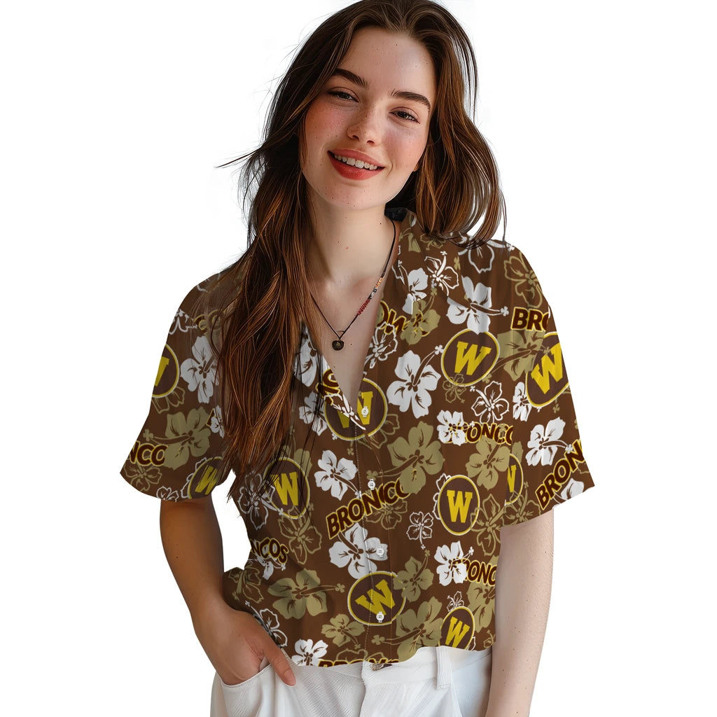 Western Michigan Broncos Hibiscus Bloom Hawaiian Shirt – Moonbestprint