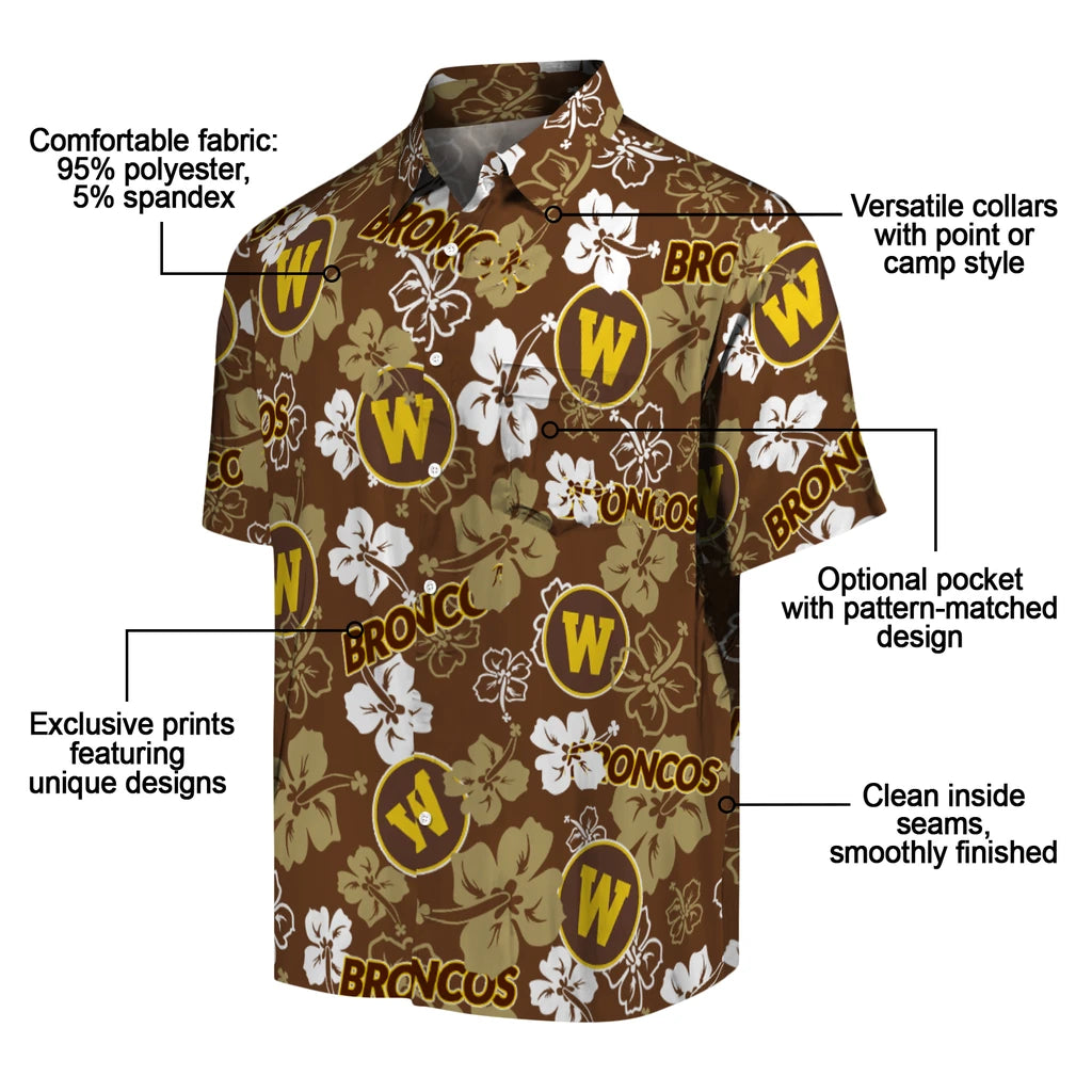 Western Michigan Broncos Hibiscus Bloom Hawaiian Shirt – Moonbestprint
