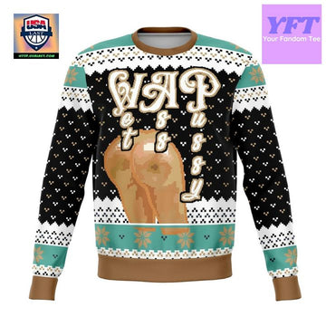 Wet Ass Puy Initials Meme 2022 Design 3d Ugly Christmas Sweater ? Usalast