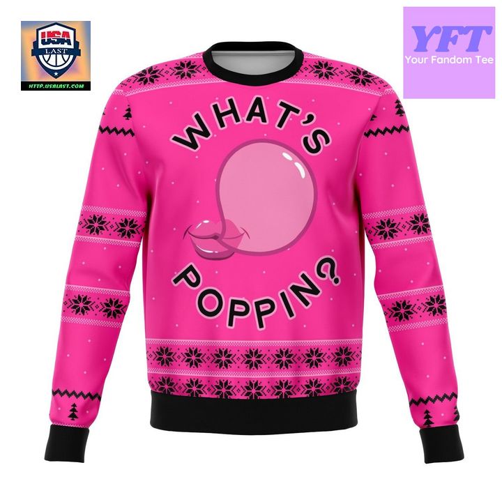 Whats Poppin Meme 2022 Design 3d Ugly Christmas Sweater ? Usalast