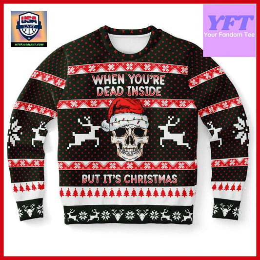 When Youre Dead Inside But Its Christmas 3d Ugly Christmas Sweater ? Usalast