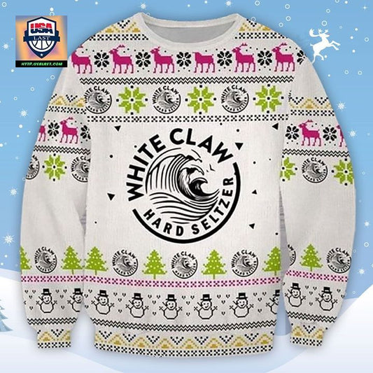 White Claw Hard Seltzer Ugly Christmas Sweater 2022 ? Usalast