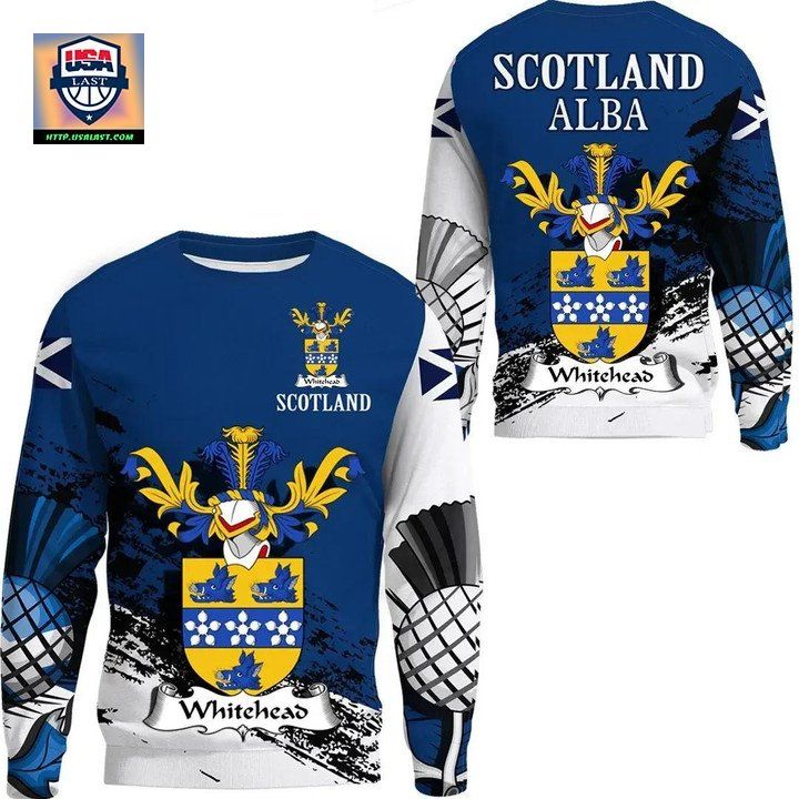 Whitehead Scottish Family Crest Scotland Special Sweater A7 ? Usalast