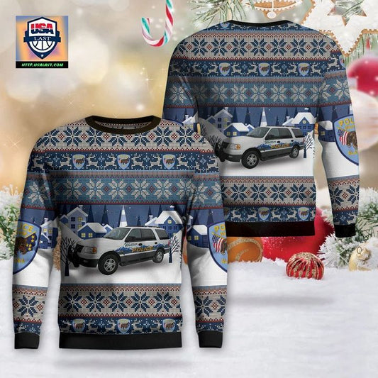 Whittier Alaska Whittier Police Department Christmas Sweater 3D ? Usalast