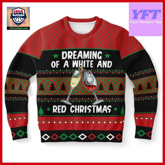 Wine Wine Lover Xmas Eve Funny Xmas 3d Ugly Christmas Sweater ? Usalast