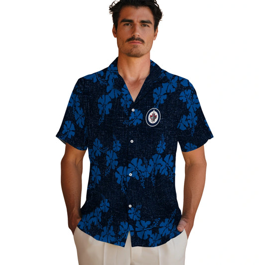 Winnipeg Jets Hawaiian Shirt - 50th State Flower | Moonbestprint