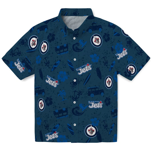 Winnipeg Jets Hawaiian Shirt - Beach Vibe | Moonbestprint