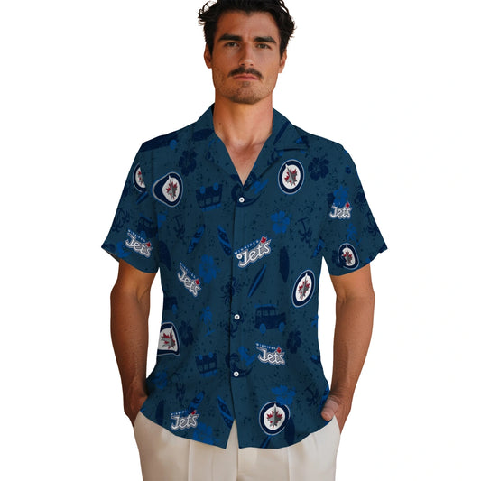 Winnipeg Jets Hawaiian Shirt - Beach Vibe | Moonbestprint