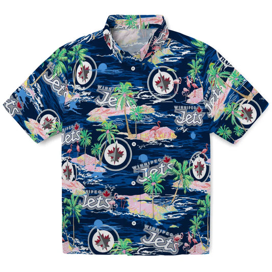 Winnipeg Jets Flamingo Retreat 2026 Hawaiian Shirt – Moonbestprint
