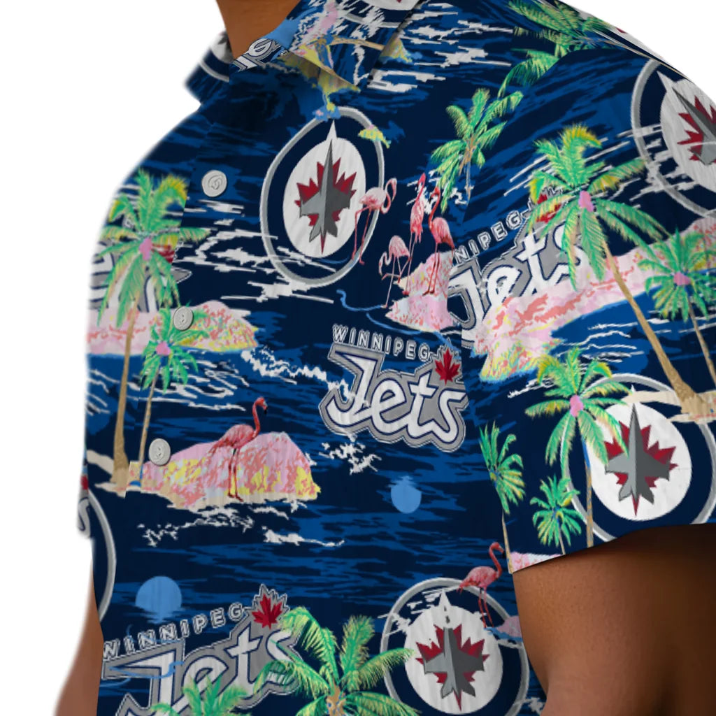 Winnipeg Jets Flamingo Retreat 2026 Hawaiian Shirt – Moonbestprint