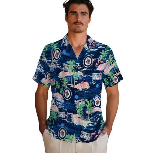 Winnipeg Jets Hawaiian Shirt - Hawaii Island | Moonbestprint