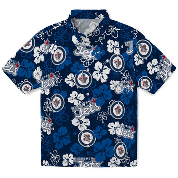 Winnipeg Jets Hibiscus Bloom Hawaiian Shirt – Moonbestprint