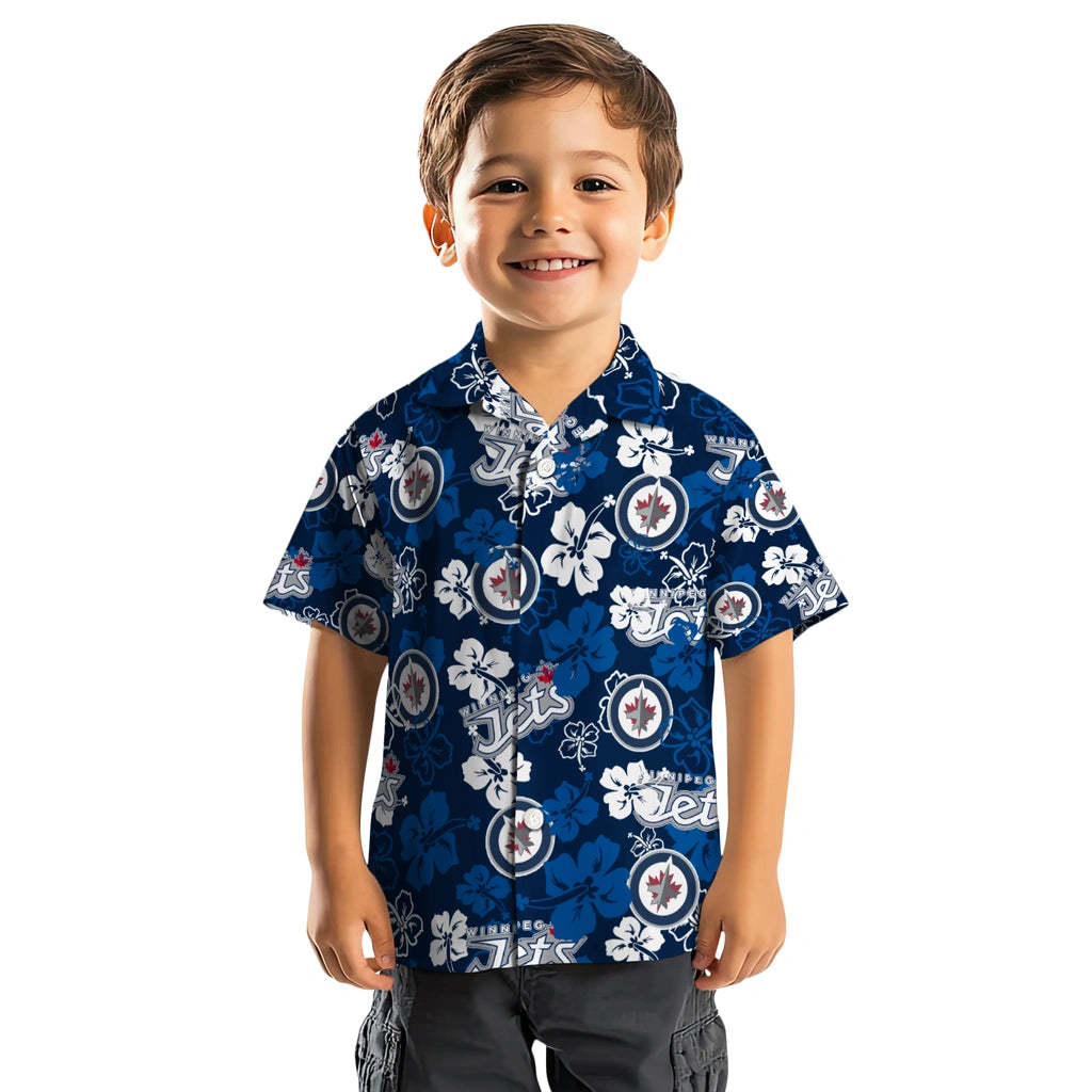 Winnipeg Jets Hibiscus Bloom Hawaiian Shirt – Moonbestprint