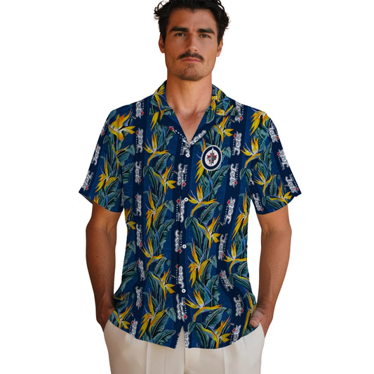 Winnipeg Jets Hawaiian Shirt - Paradise Vines | Moonbestprint