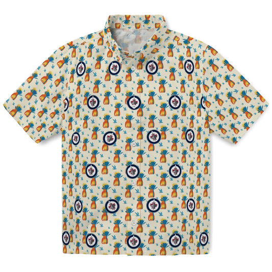 Winnipeg Jets Hawaiian Shirt - Pineapple Delight | Moonbestprint