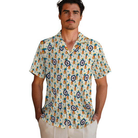 Winnipeg Jets Hawaiian Shirt - Pineapple Delight | Moonbestprint