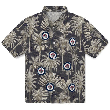 Winnipeg Jets Hawaiian Shirt - Vintage Palm Tree | Moonbestprint
