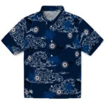 Winnipeg Jets Hawaiian Shirt - Wave Palm | Moonbestprint