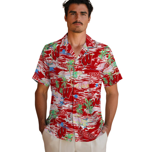 Wisconsin Badgers Flamingo Retreat 2026 Hawaiian Shirt – Moonbestprint