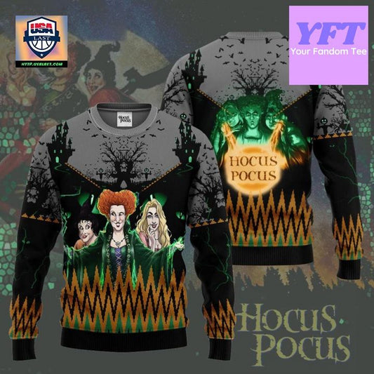 Witch Sanderson Sisters Witches Hocus Pocus 3d Ugly Christmas Sweater ? Usalast