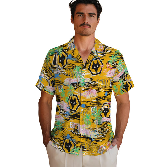 Wolverhampton Wanderers Flamingo Retreat 2026 Hawaiian Shirt – Moonbestprint