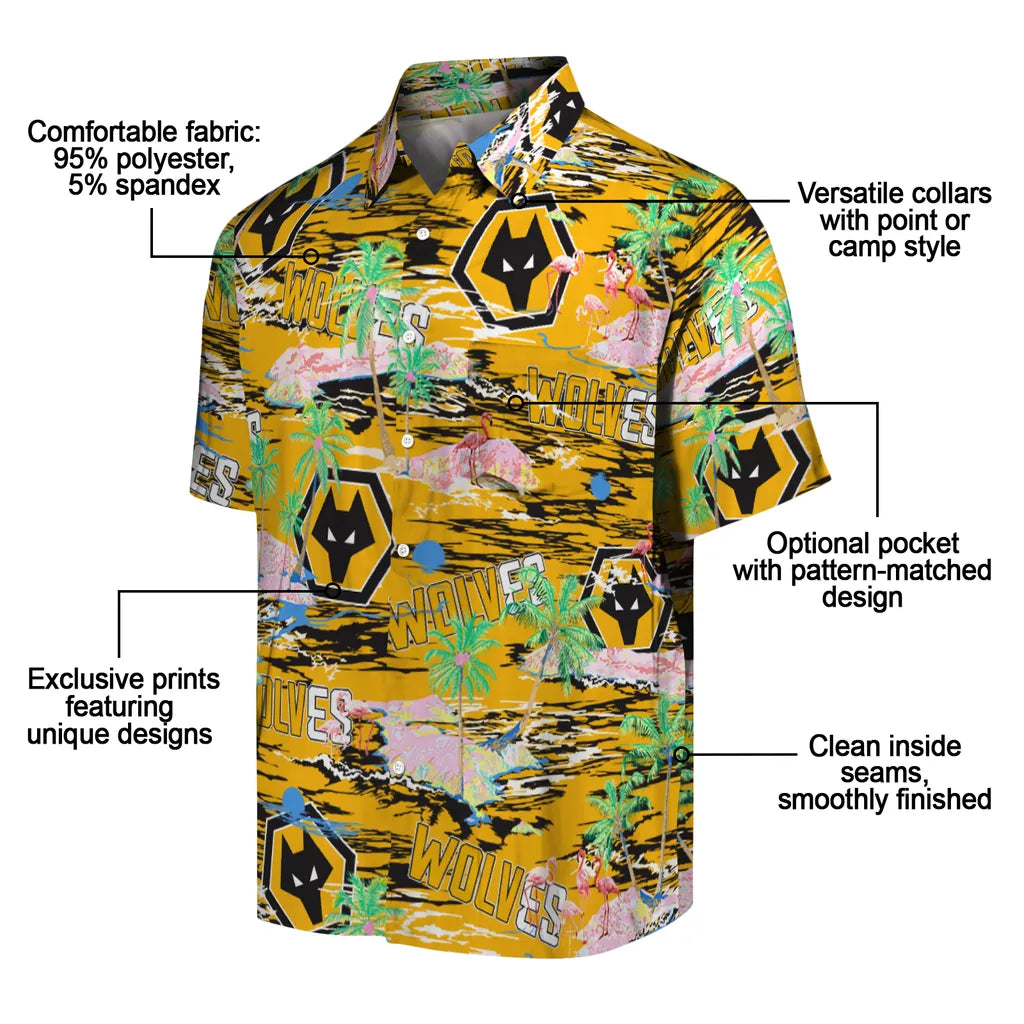 Wolverhampton Wanderers Flamingo Retreat 2026 Hawaiian Shirt – Moonbestprint