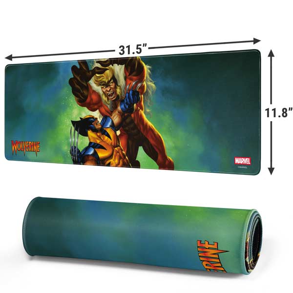 Marvel X-Men Wolverine Vs Sabretooth Gaming Mouse Pad Moonbestprint