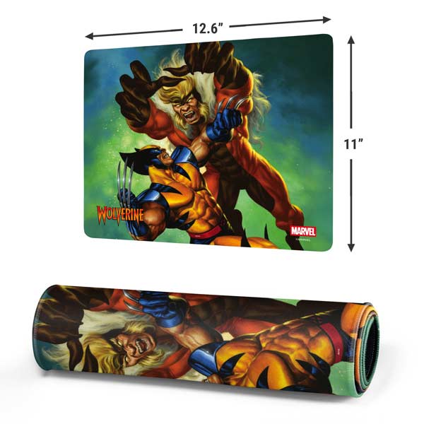 Marvel X-Men Wolverine Vs Sabretooth Gaming Mouse Pad Moonbestprint