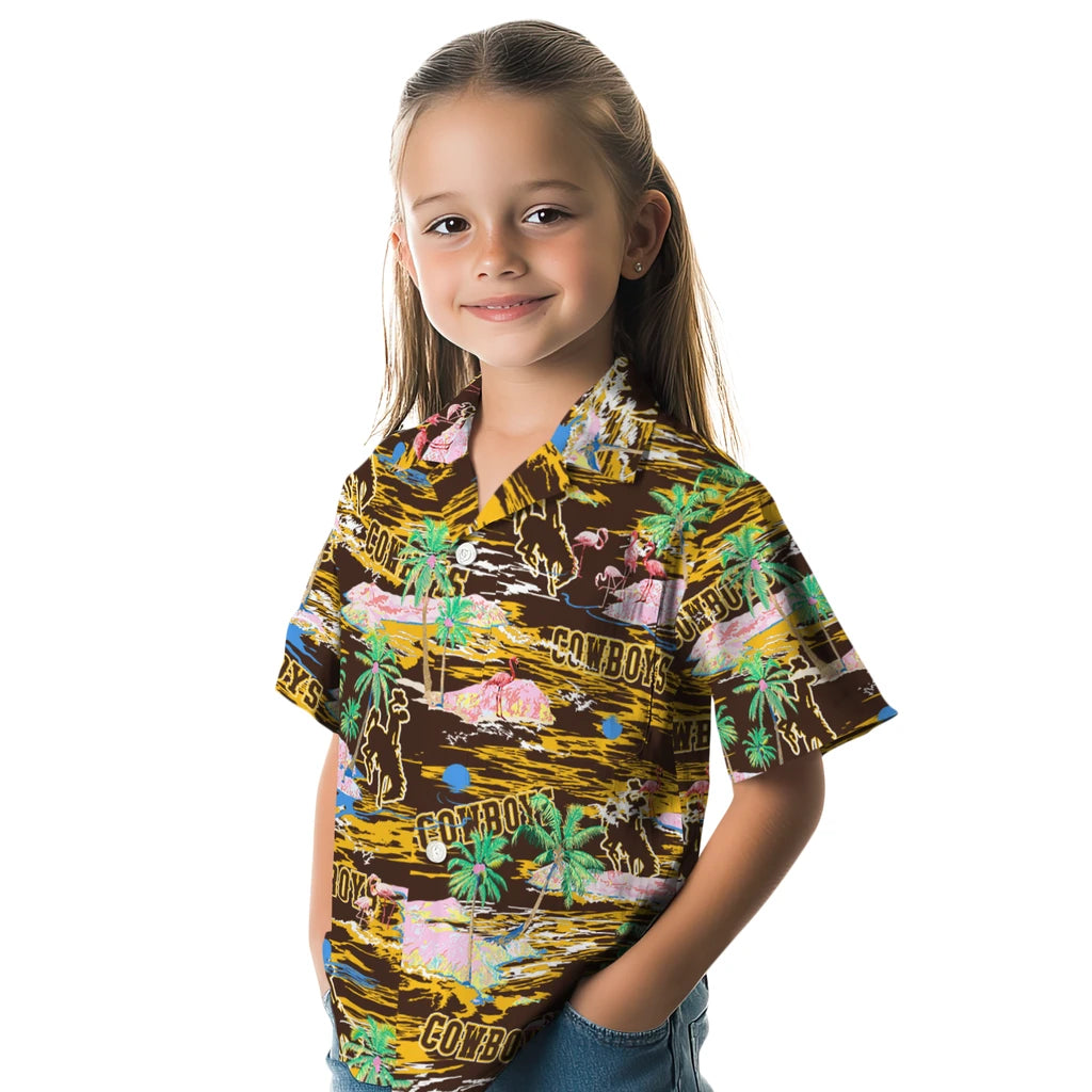 Wyoming Cowboys Flamingo Retreat 2026 Hawaiian Shirt – Moonbestprint