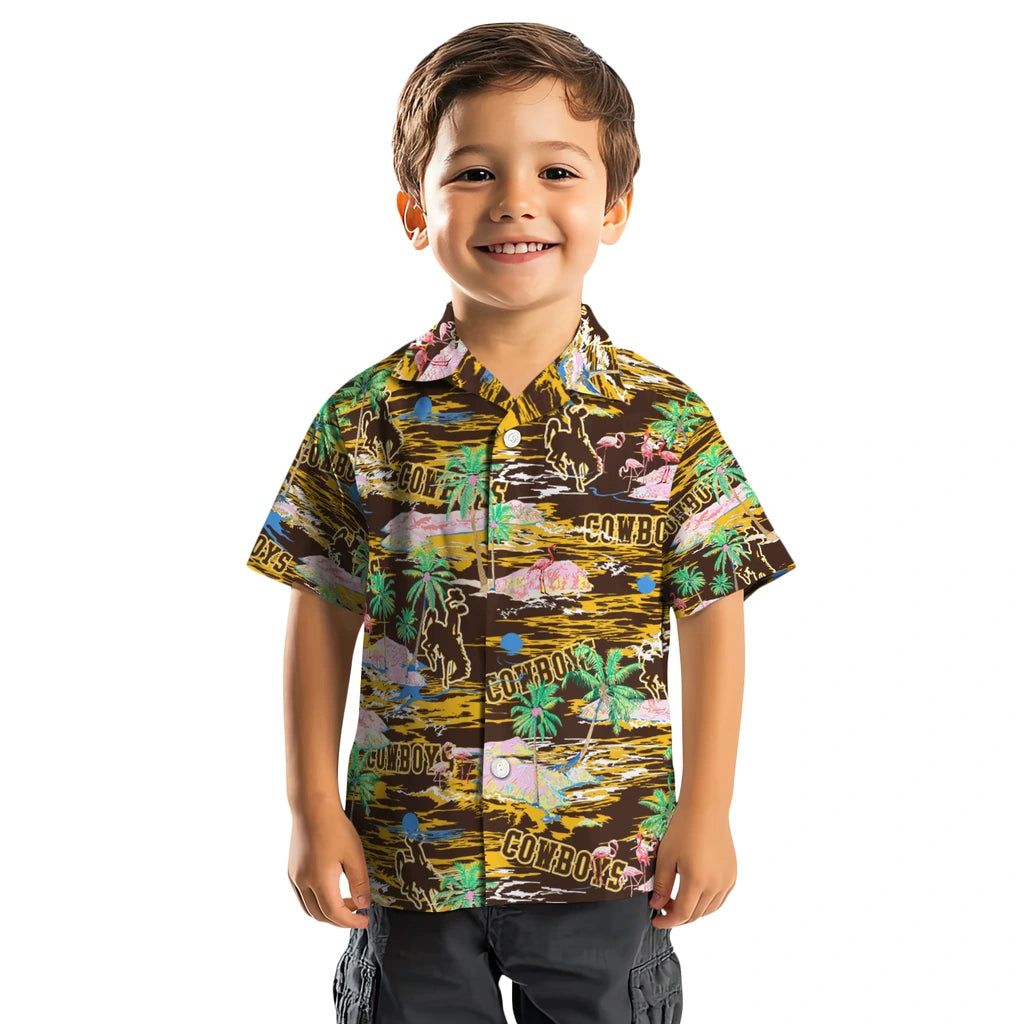 Wyoming Cowboys Flamingo Retreat 2026 Hawaiian Shirt – Moonbestprint