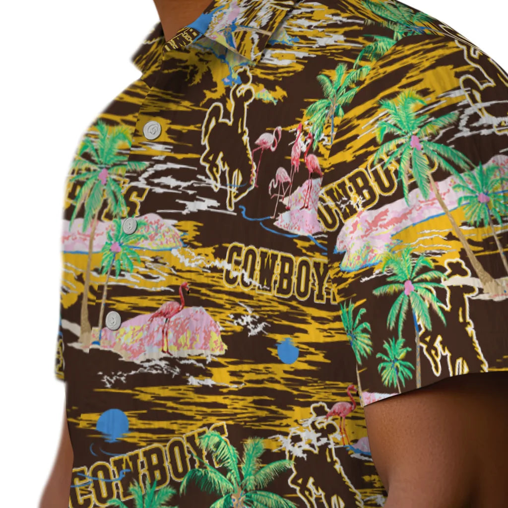 Wyoming Cowboys Flamingo Retreat 2026 Hawaiian Shirt – Moonbestprint