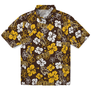 Wyoming Cowboys Hibiscus Bloom Hawaiian Shirt – Moonbestprint