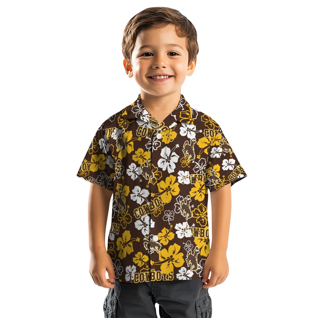 Wyoming Cowboys Hibiscus Bloom Hawaiian Shirt – Moonbestprint