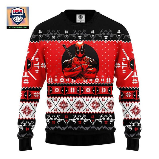 Xmas Deadpool Ugly Christmas Sweater Amazing Gift Idea Thanksgiving Gift ? Usalast