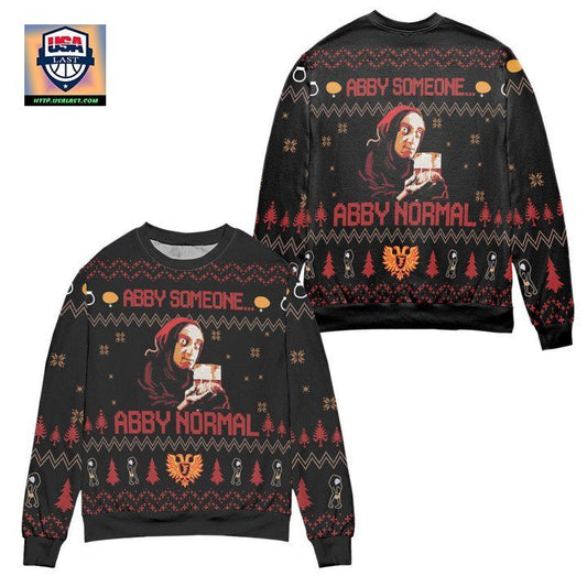 Young Frankenstein Abby Someone Abby Normal Ugly Christmas Sweater ? Black ? Usalast