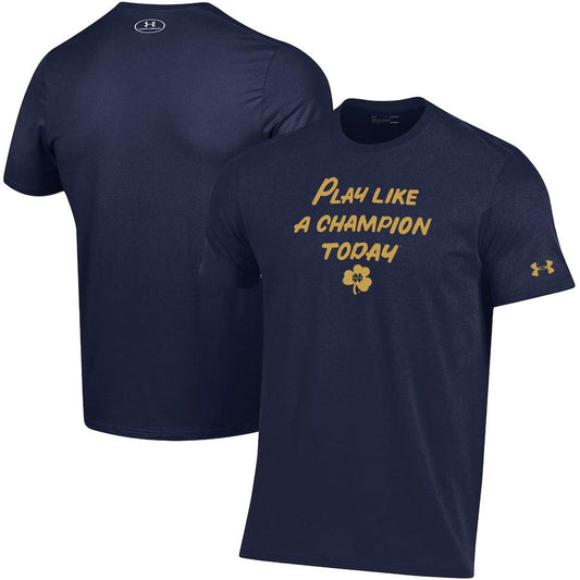 Notre Dame Fighting Irish Play Like A Champion Today Cotton Performance T-Shirt Moonbestprint