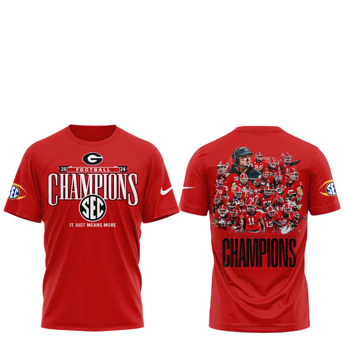 Georgia Bulldogs SEC Football Conference Champions Locker Room Tshirt | ZR87 Moonbestprint