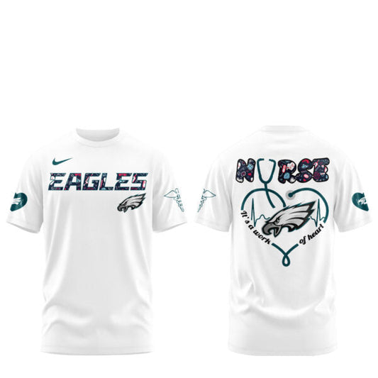 Philadelphia Eagles Nurses Appreciation Blue Tshirt Moonbestprint