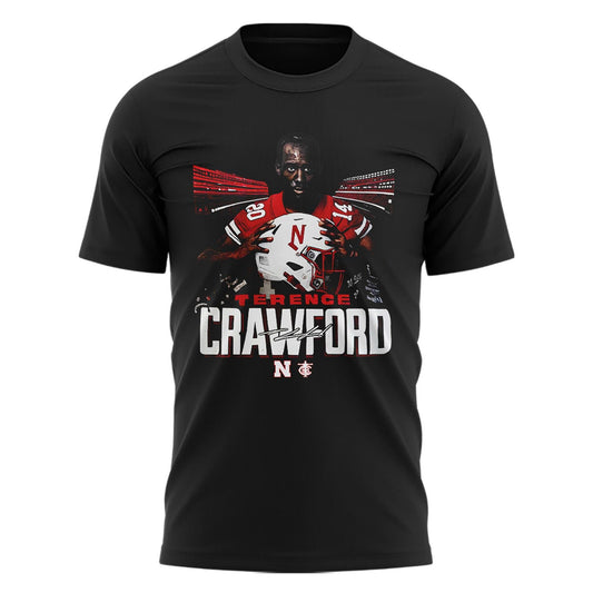 Limited Edition Nebraska Cornhuskers Football x Crawford T-Shirt 2025 | YU78 Moonbestprint