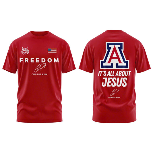 Arizona Wildcats "FREEDOM" Limited Edition Tshirt | QB41 Moonbestprint