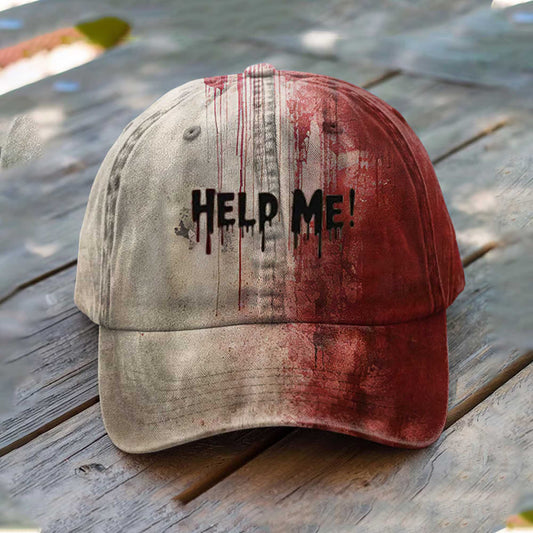 Help Me Bloody Halloween Hat -Moonbestprint